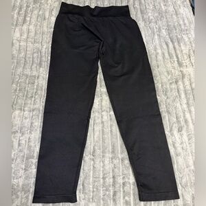 OQQ Black High-Waisted Leggings